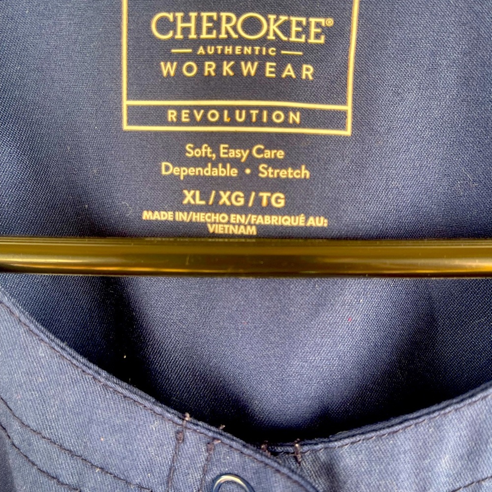 Cherokee long sleeve scrub top